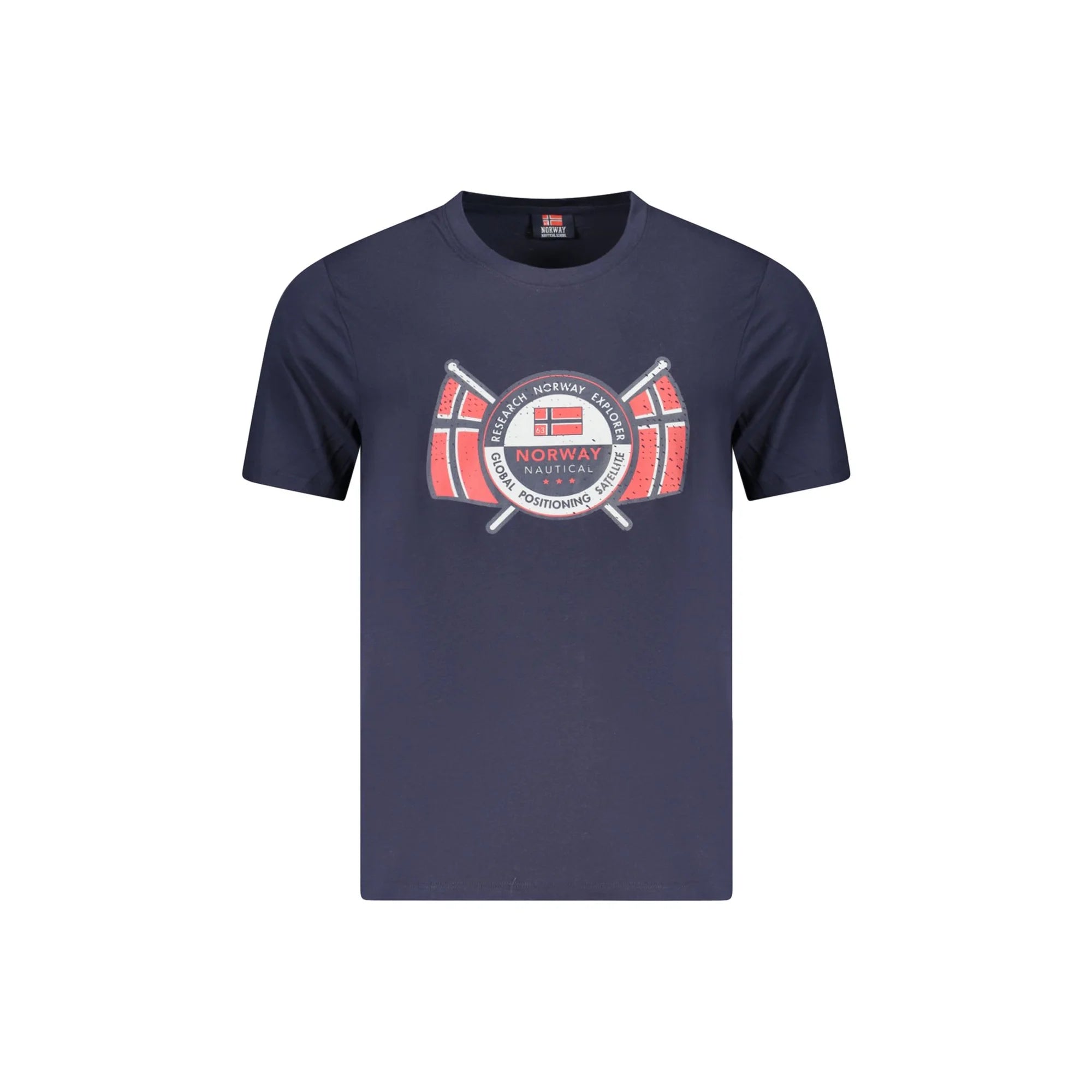 Norway 1963 T-Shirt Maniche Corte Uomo Blu Stampa - foto prodotto